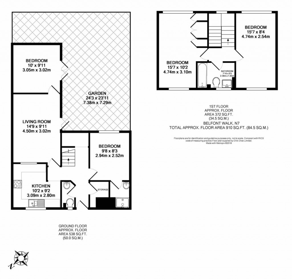 Floorplans For Belfont Walk, London