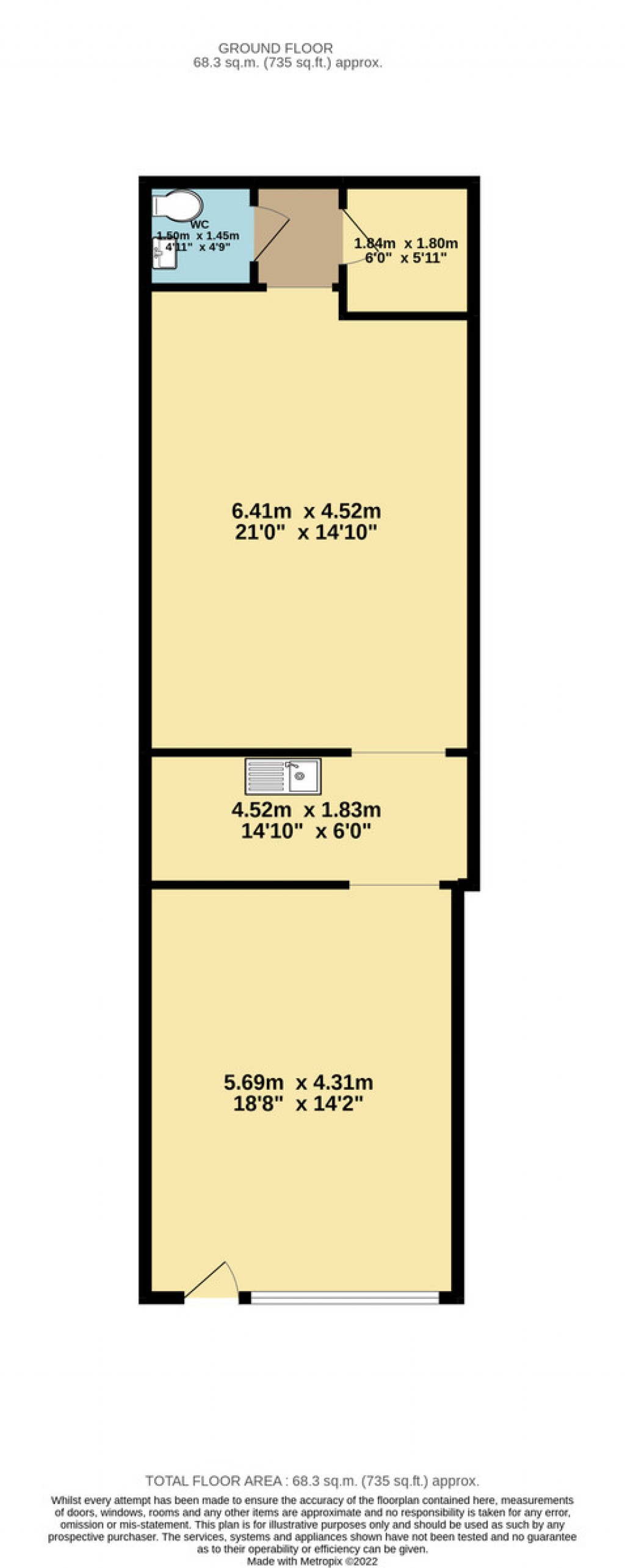 Floorplans For Seven Sisters Road, Holloway