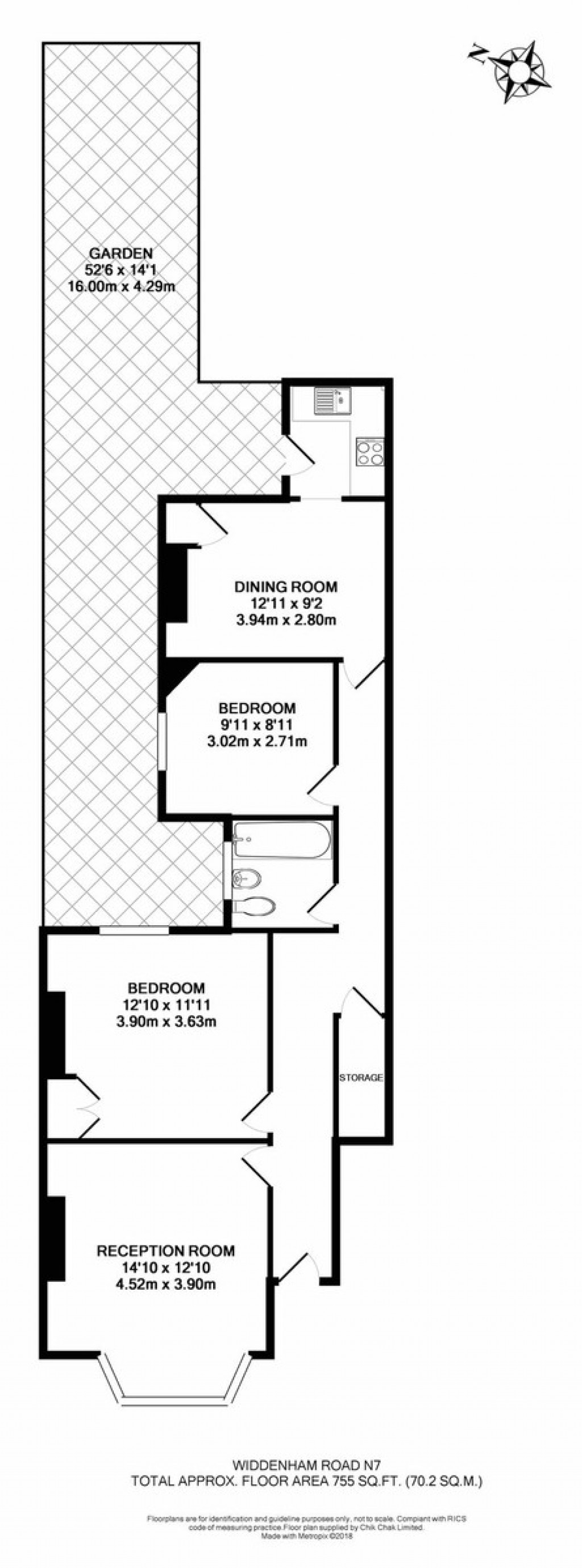 Floorplans For Widdenham Road, London