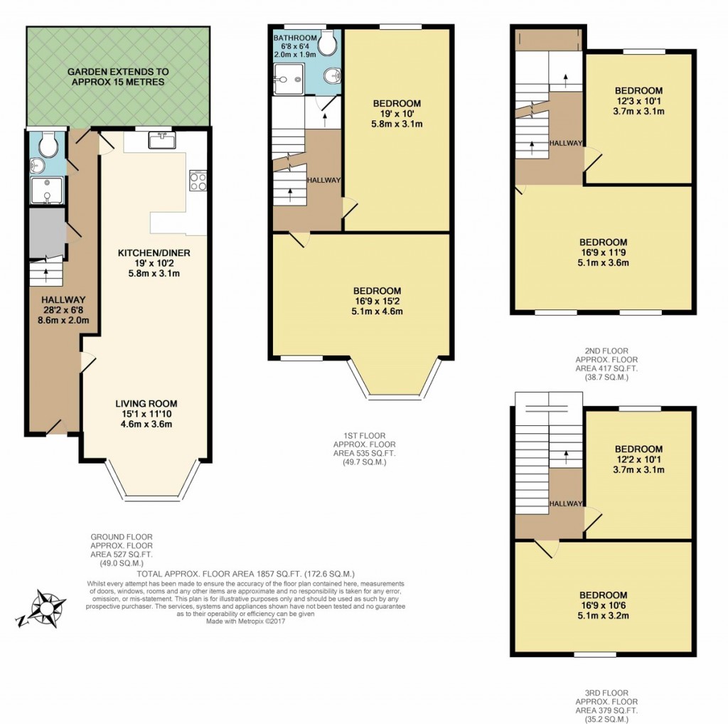 Floorplans For Marlborough Road, Holloway