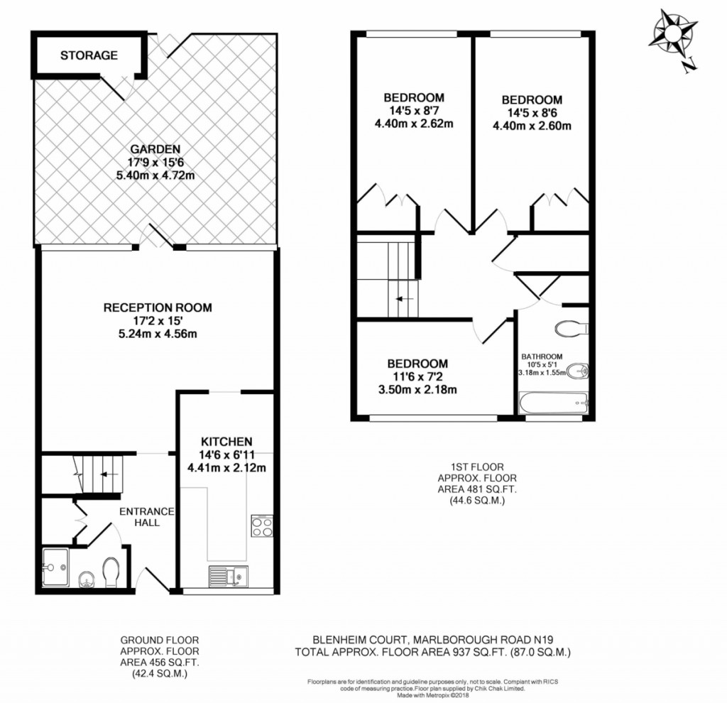 Floorplans For Marlborough Road, London