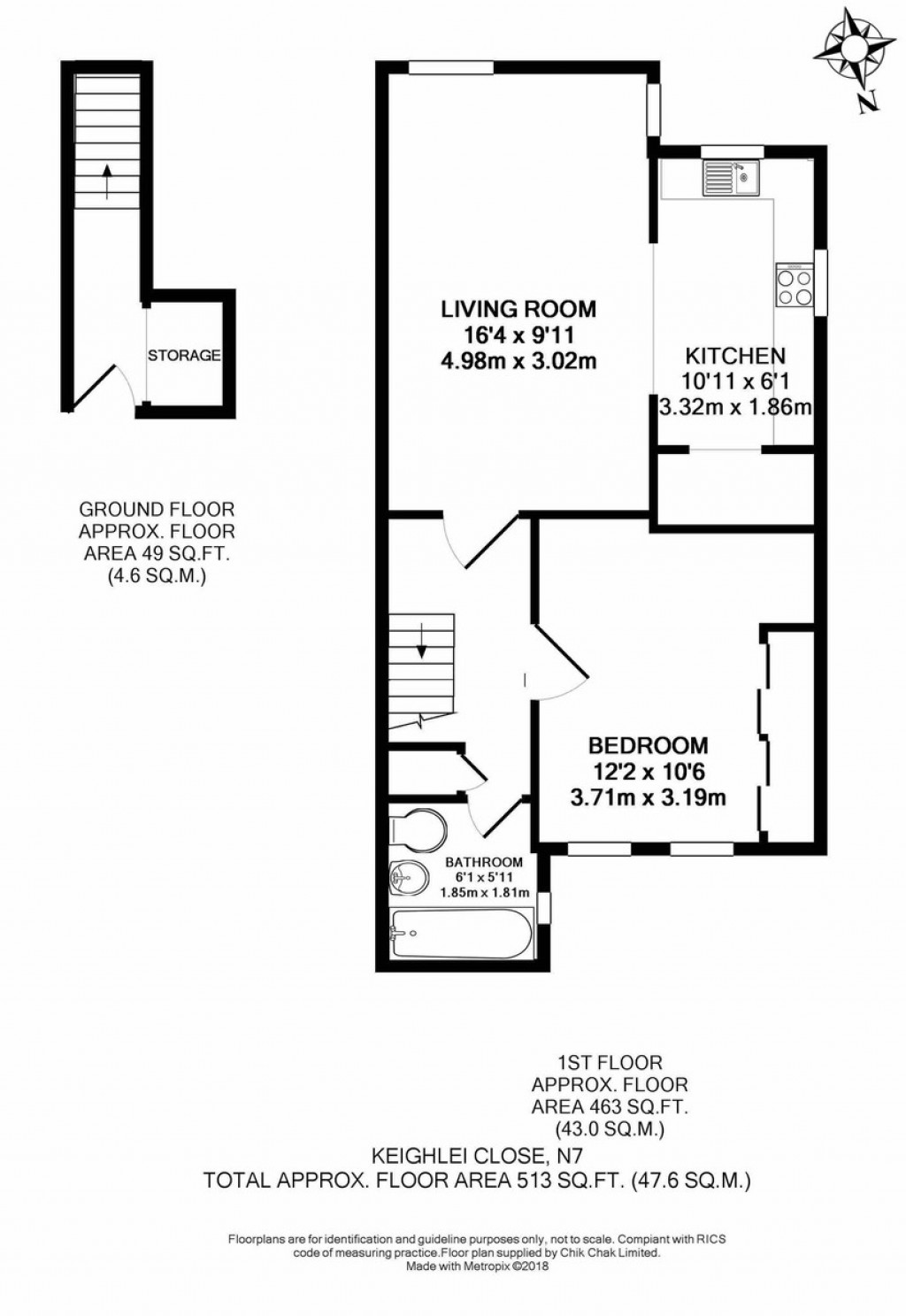Floorplans For Keighley Close, London