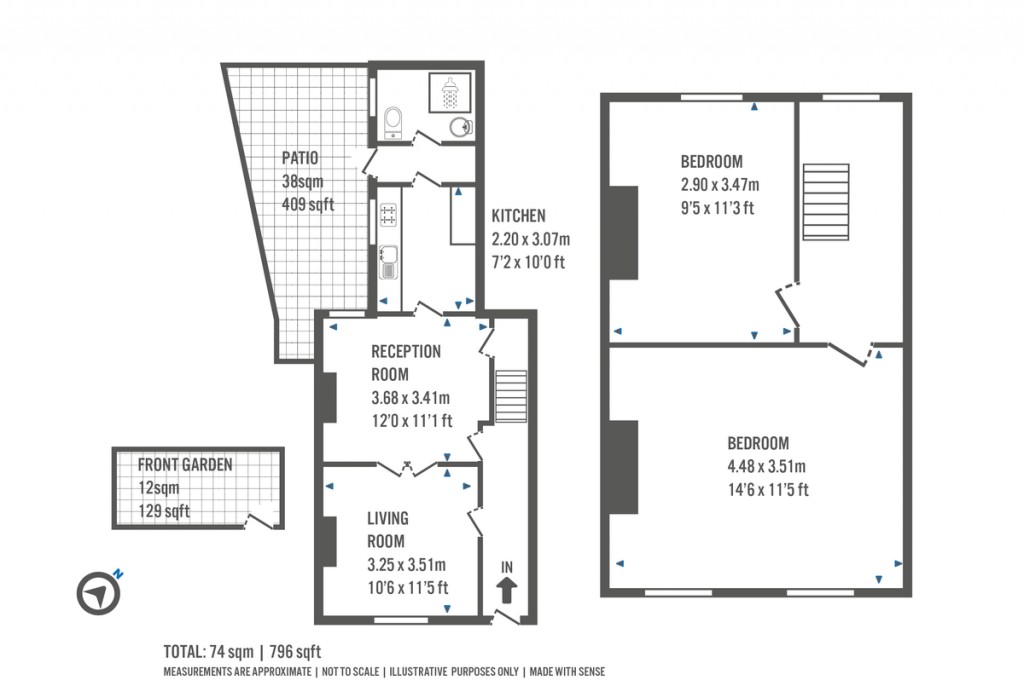 Floorplans For Mitford Road, London