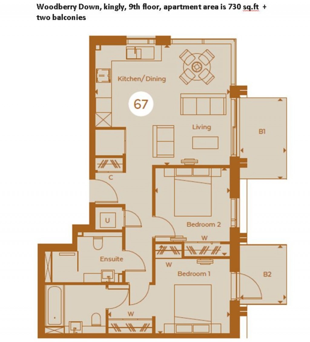 Floorplans For Woodberry Grove, London