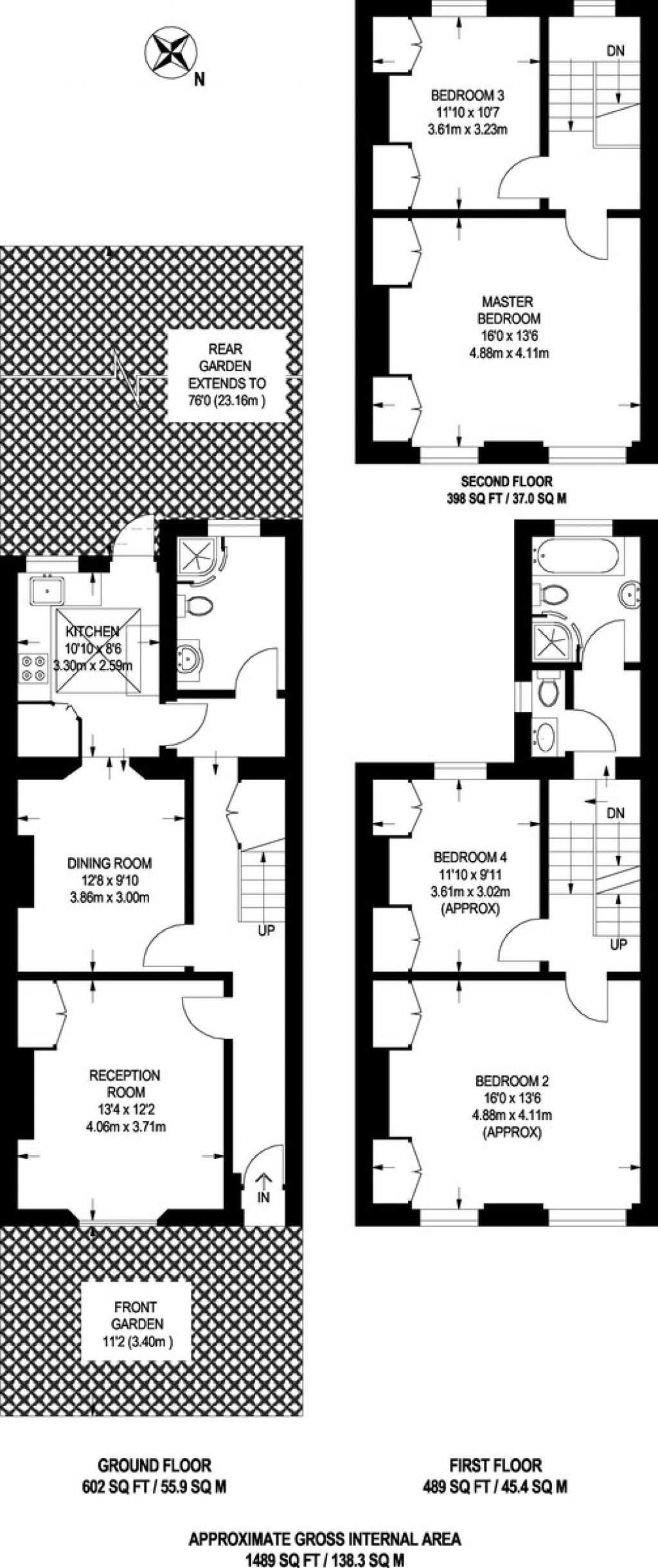 Floorplans For Axminster Road, London