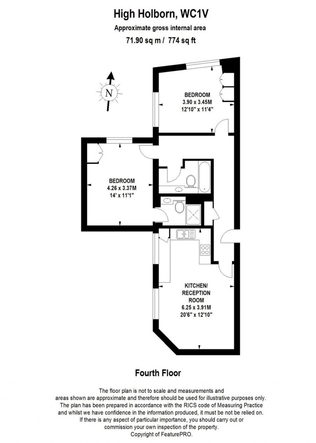 Floorplans For High Holborn, Clerkenwell, London