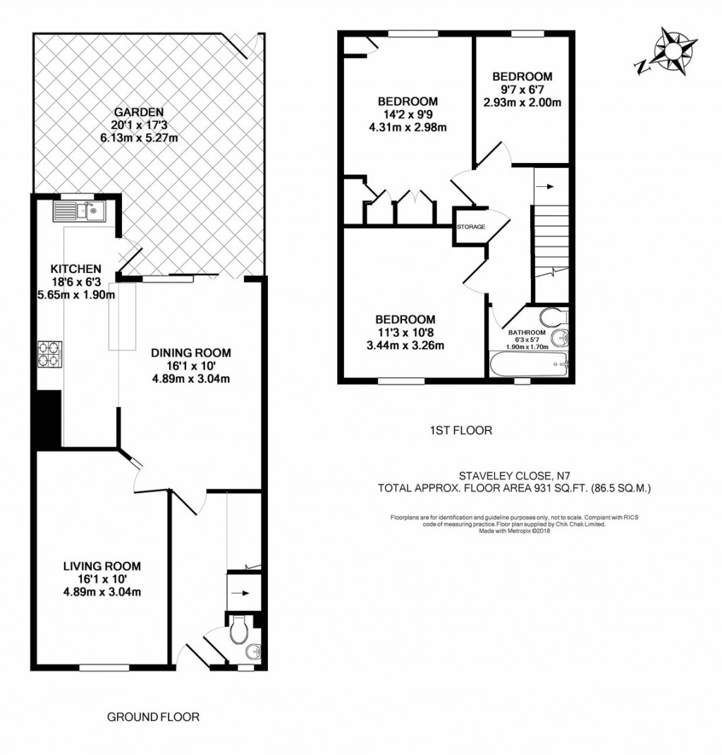 Floorplans For Staveley Close, London