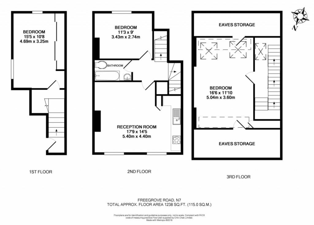 Floorplans For Freegrove Road, London