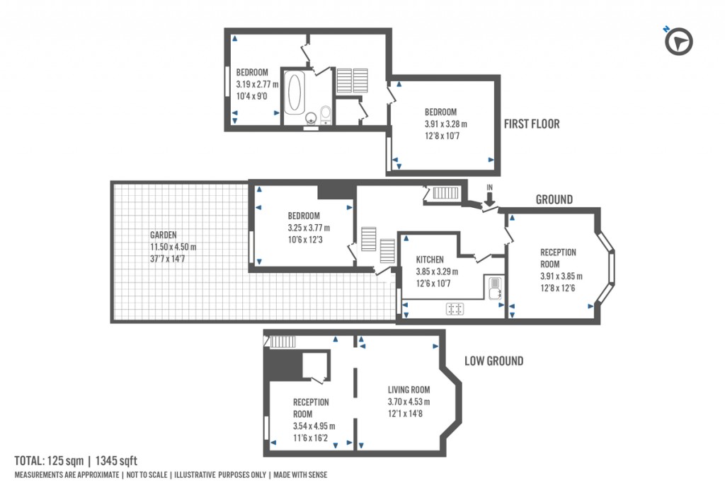 Floorplans For Tabley Road, Holloway, London