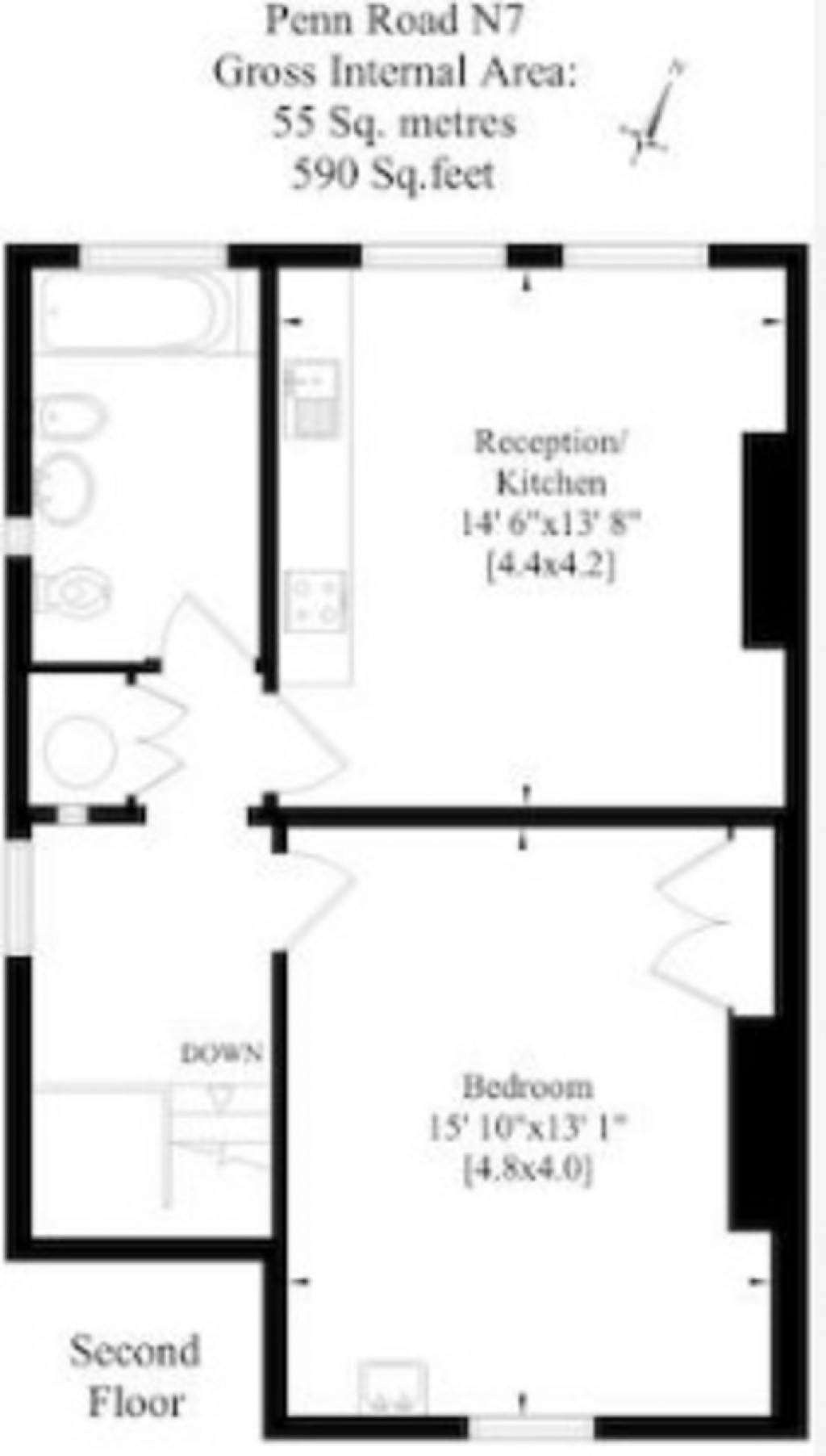 Floorplans For Penn Road, Holloway, London