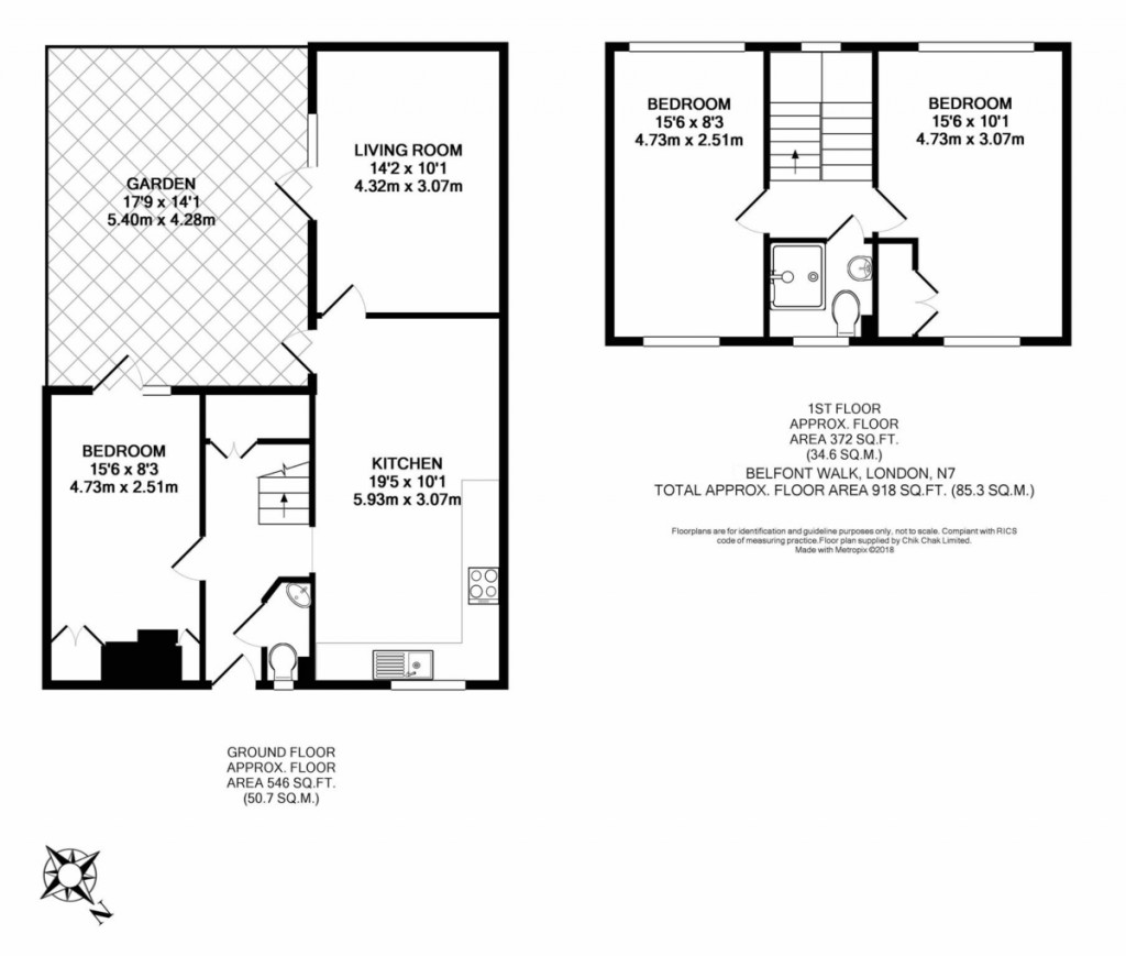 Floorplans For Belfont Walk, London