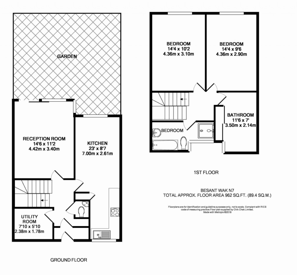 Floorplans For Besant Walk, London