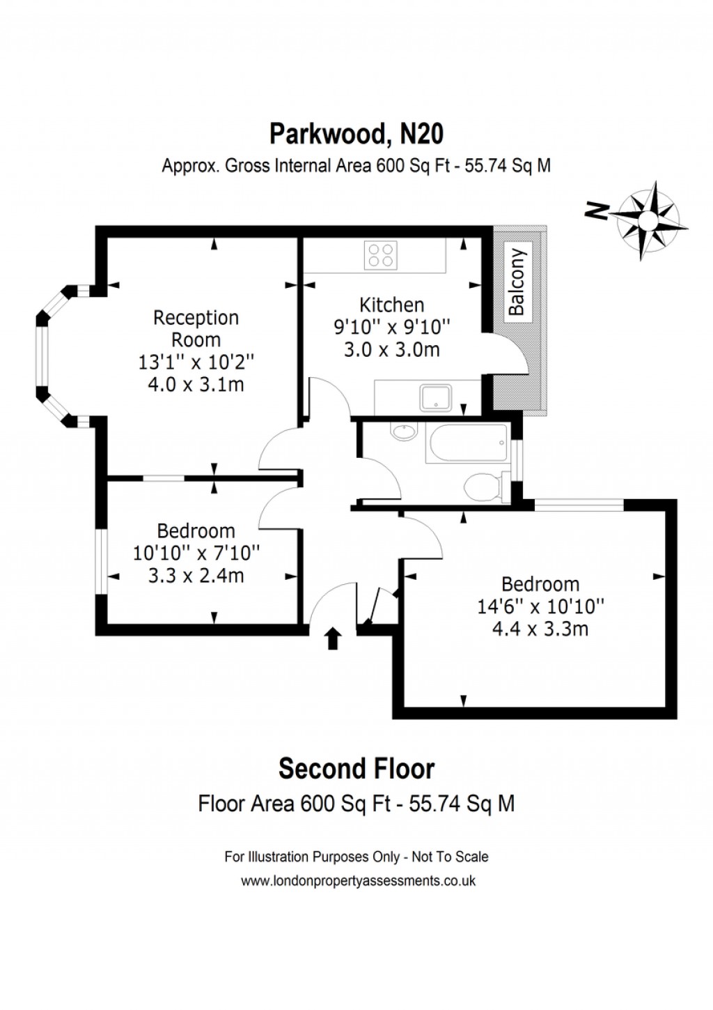 Floorplans For Parkwood, Friern Barnet, London