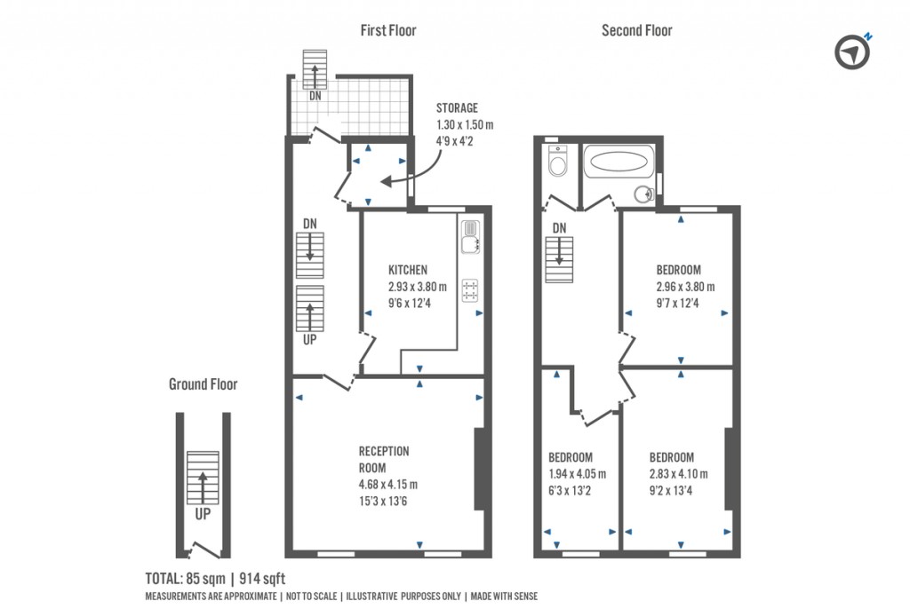 Floorplans For Lennox Road, London