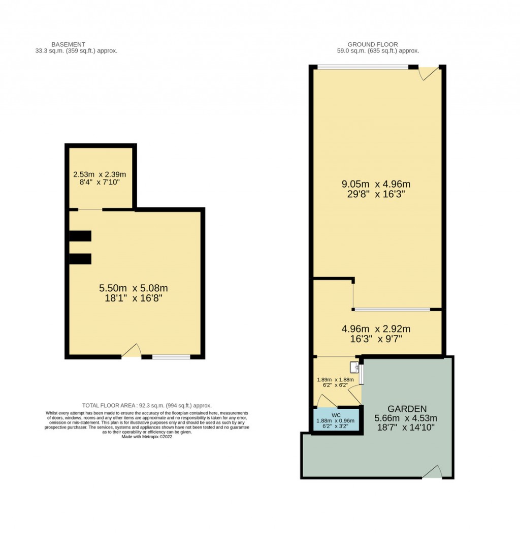 Floorplans For Hornsey Road, Hornsey Rise