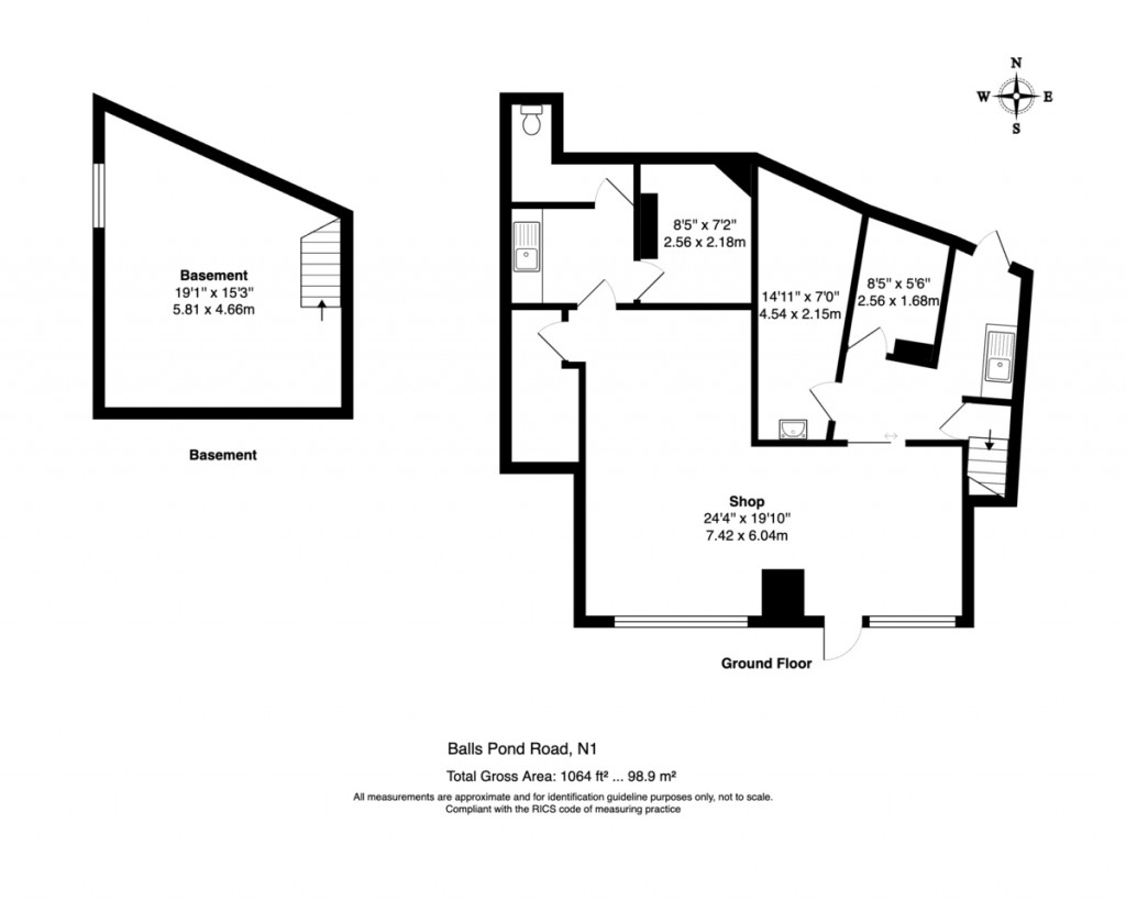 Floorplans For Balls Pond Road, Canonbury