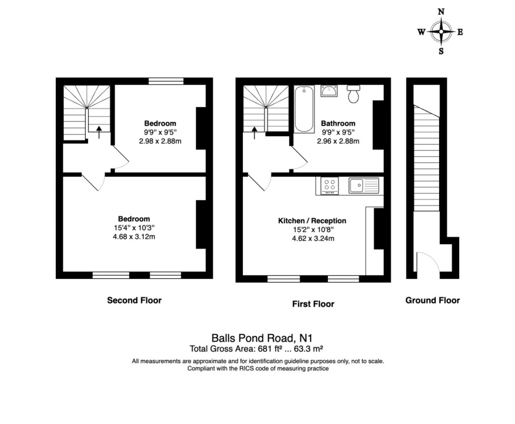 Floorplans For Balls Pond Road, Canonbury