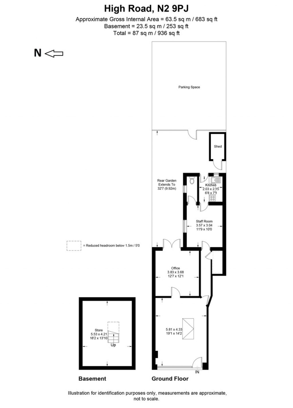Floorplans For High Road, East Finchley