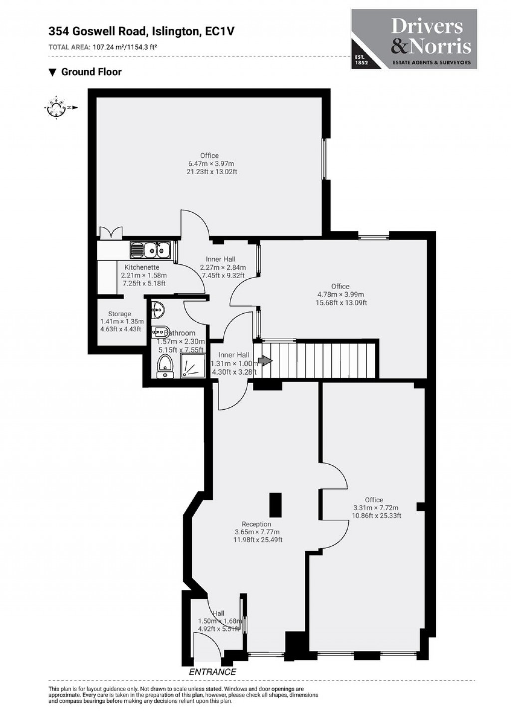 Floorplans For Goswell Road, Clerkenwell