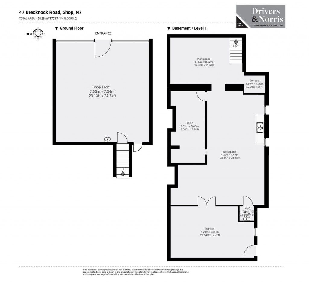 Floorplans For Brecknock Road, London