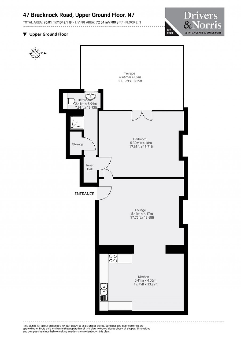 Floorplans For Brecknock Road, London