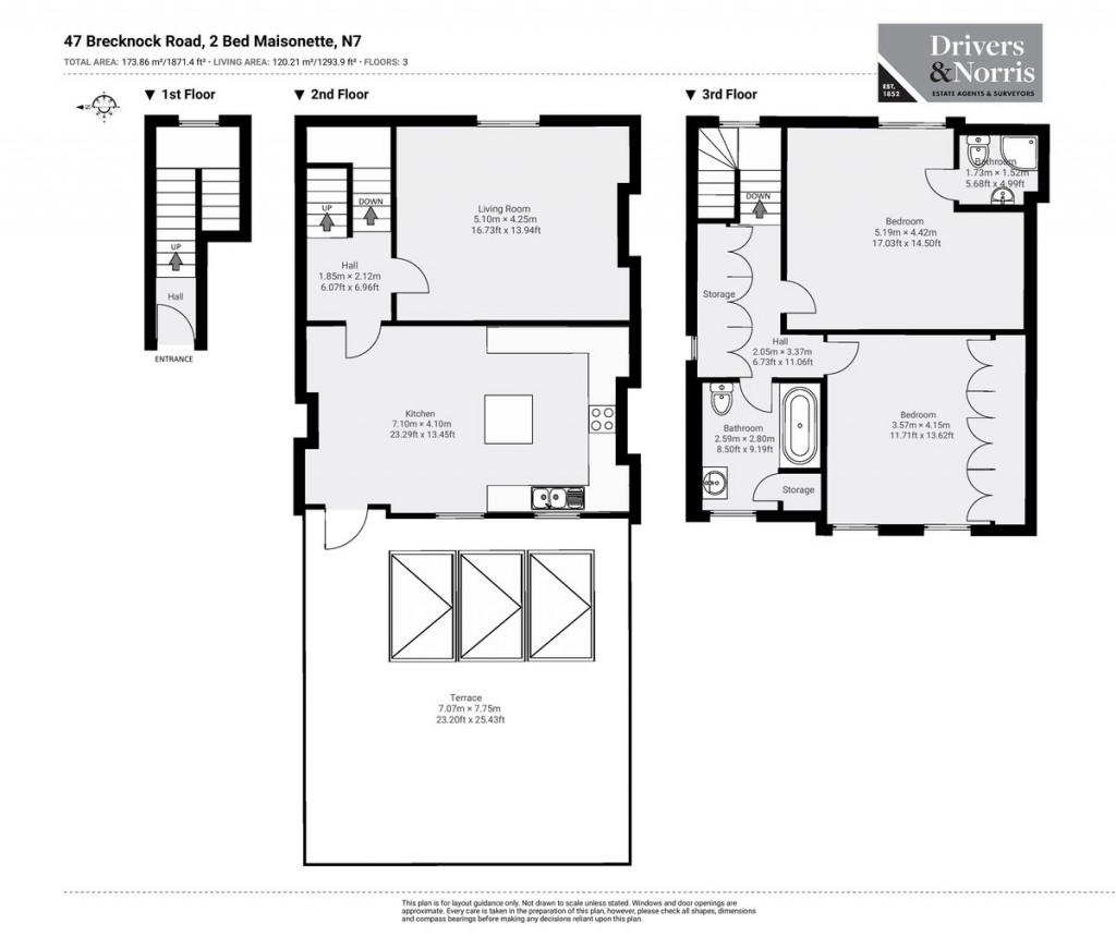 Floorplans For Brecknock Road, London