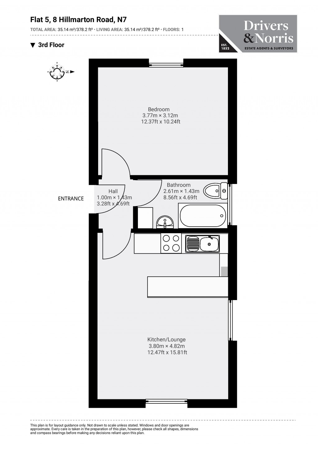 Floorplans For Hillmarton Road, Holloway, London