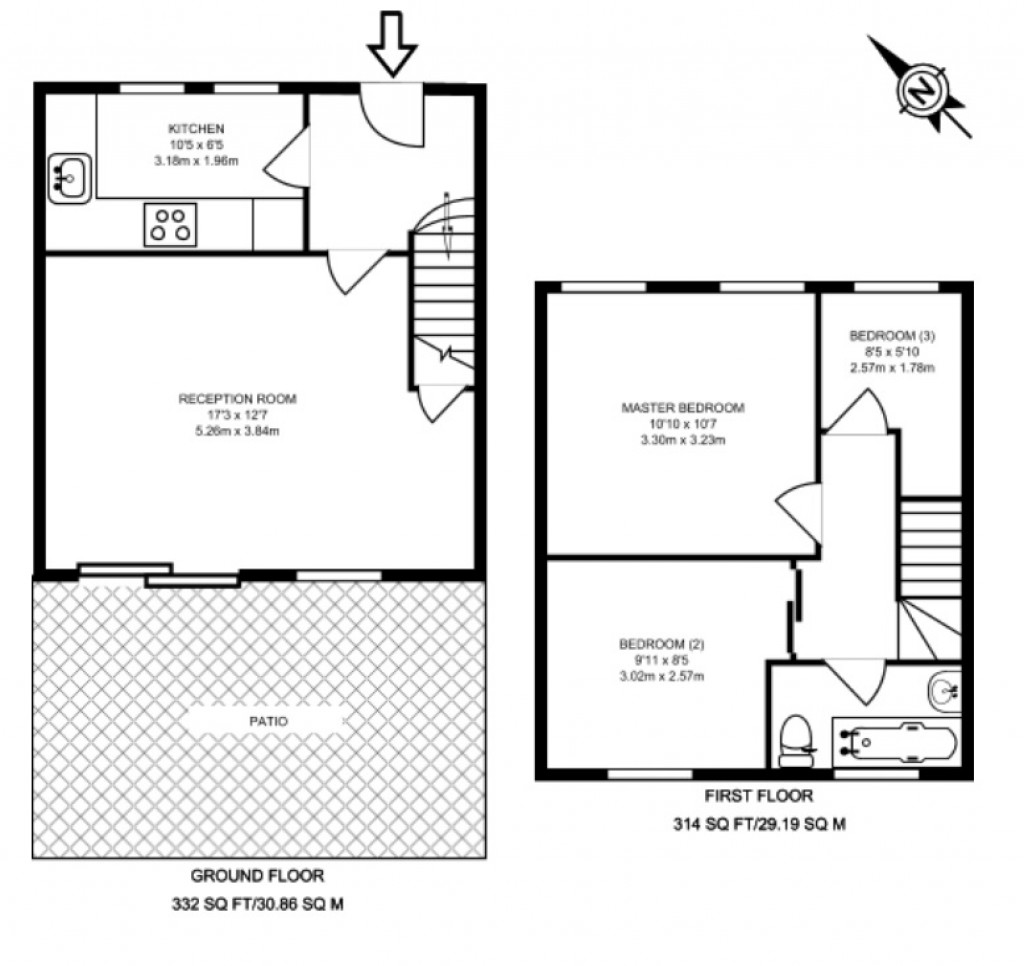 Floorplans For Sussex Way, Holloway, London