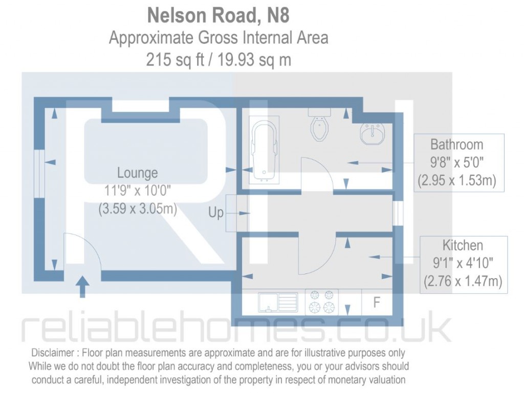 Floorplans For Nelson Road, Crouch End, London