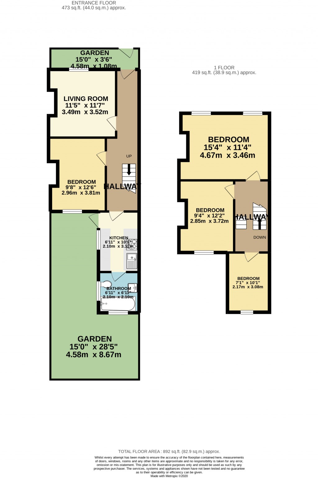 Floorplans For Mitford Road, Archway, London
