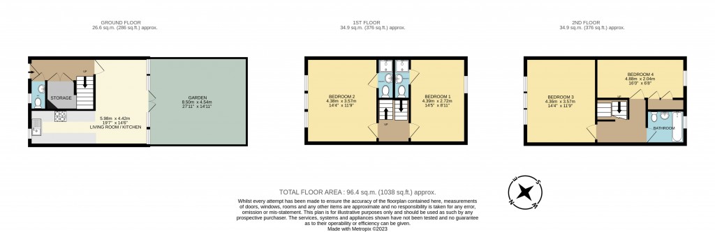 Floorplans For Carlton Road, Islington, London