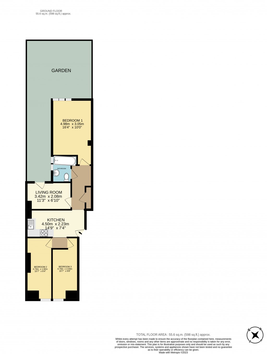 Floorplans For Fairbridge Road, Upper Holloway, London