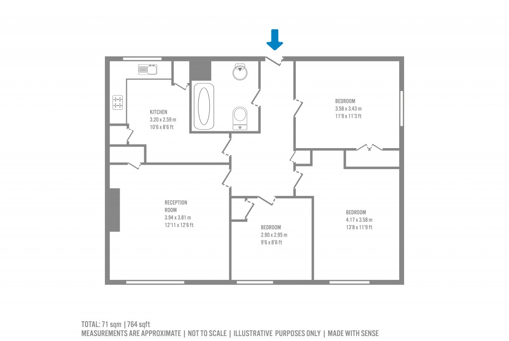 Floorplans For Chalk Farm, Camden, London
