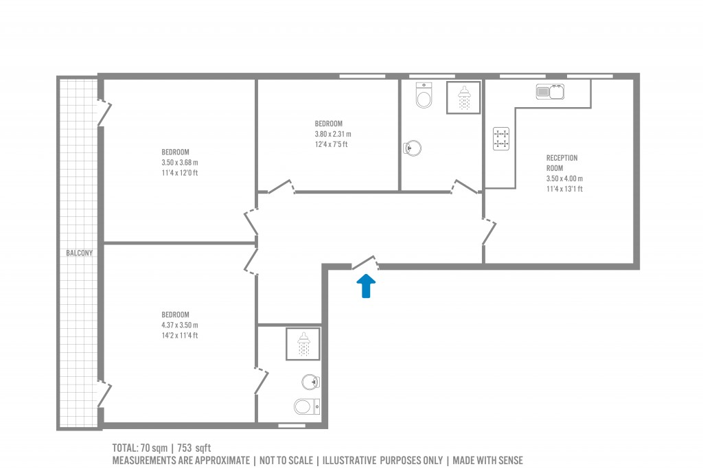 Floorplans For Camden Road, Holloway, London