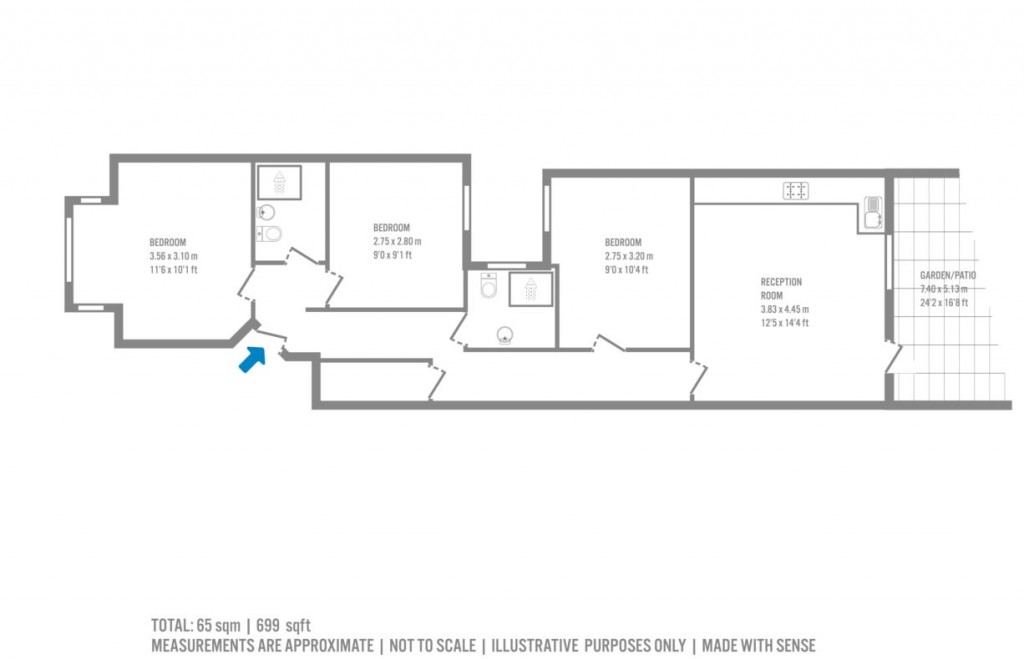 Floorplans For Davenant Road, Upper Holloway, London