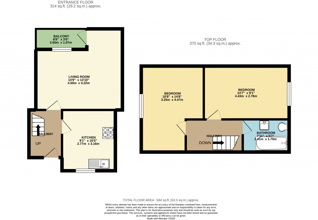 Floorplans For Plender Street, Camden, London