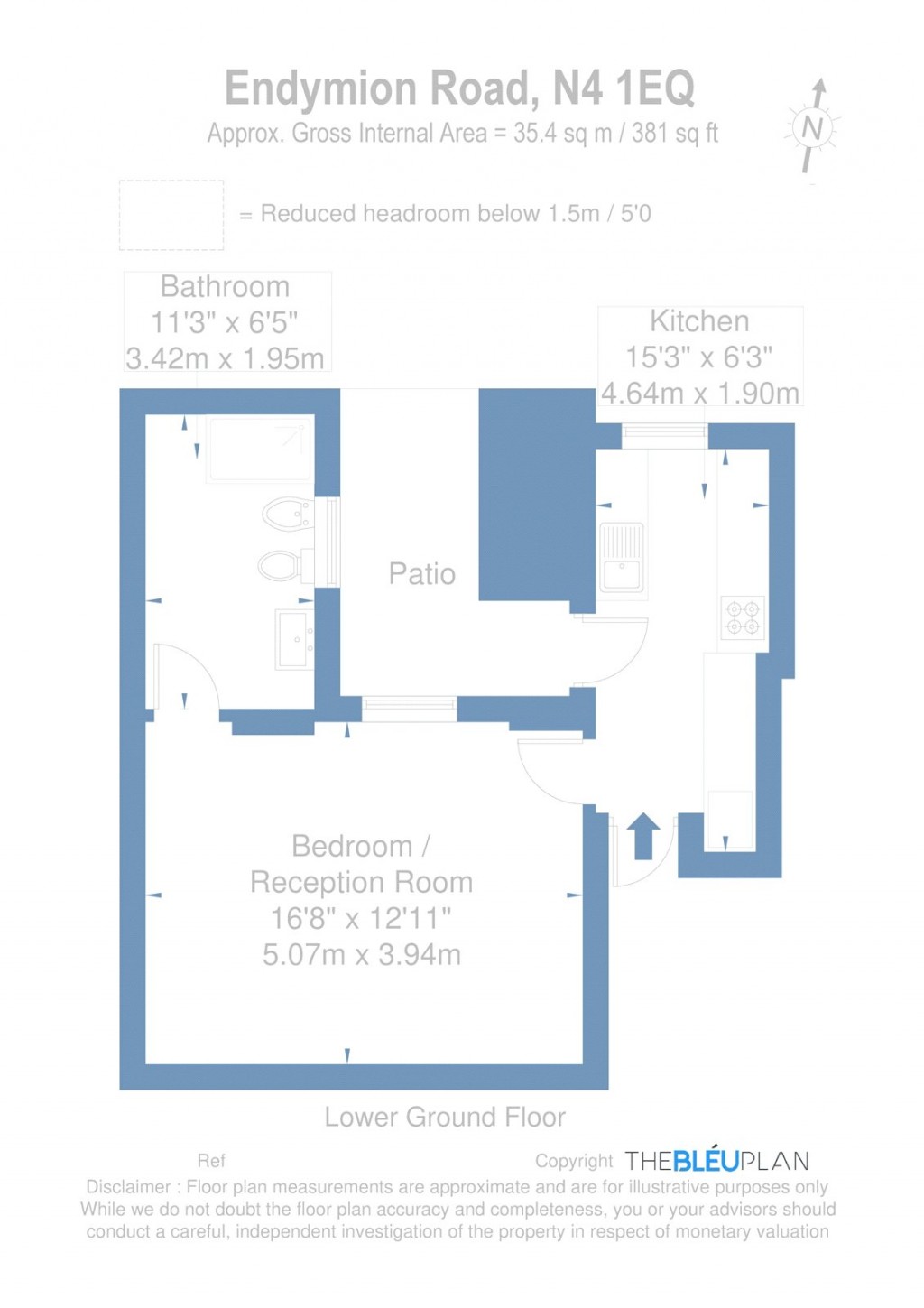 Floorplans For Endymion Road, Finsbury Park, London