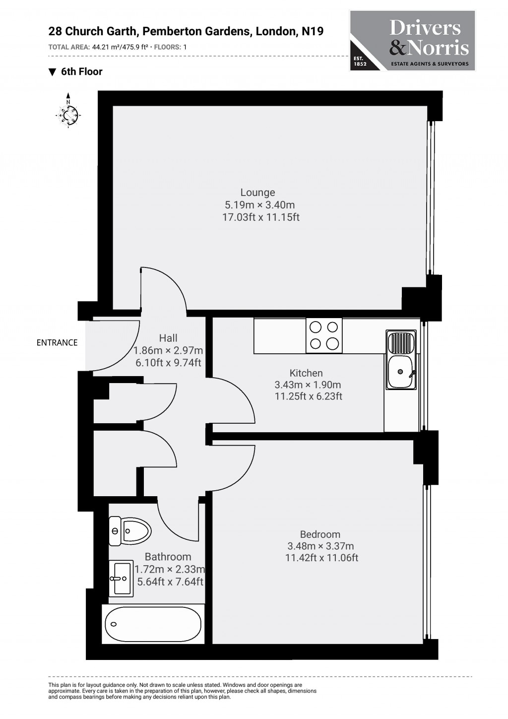 Floorplans For Pemberton Gardens, London