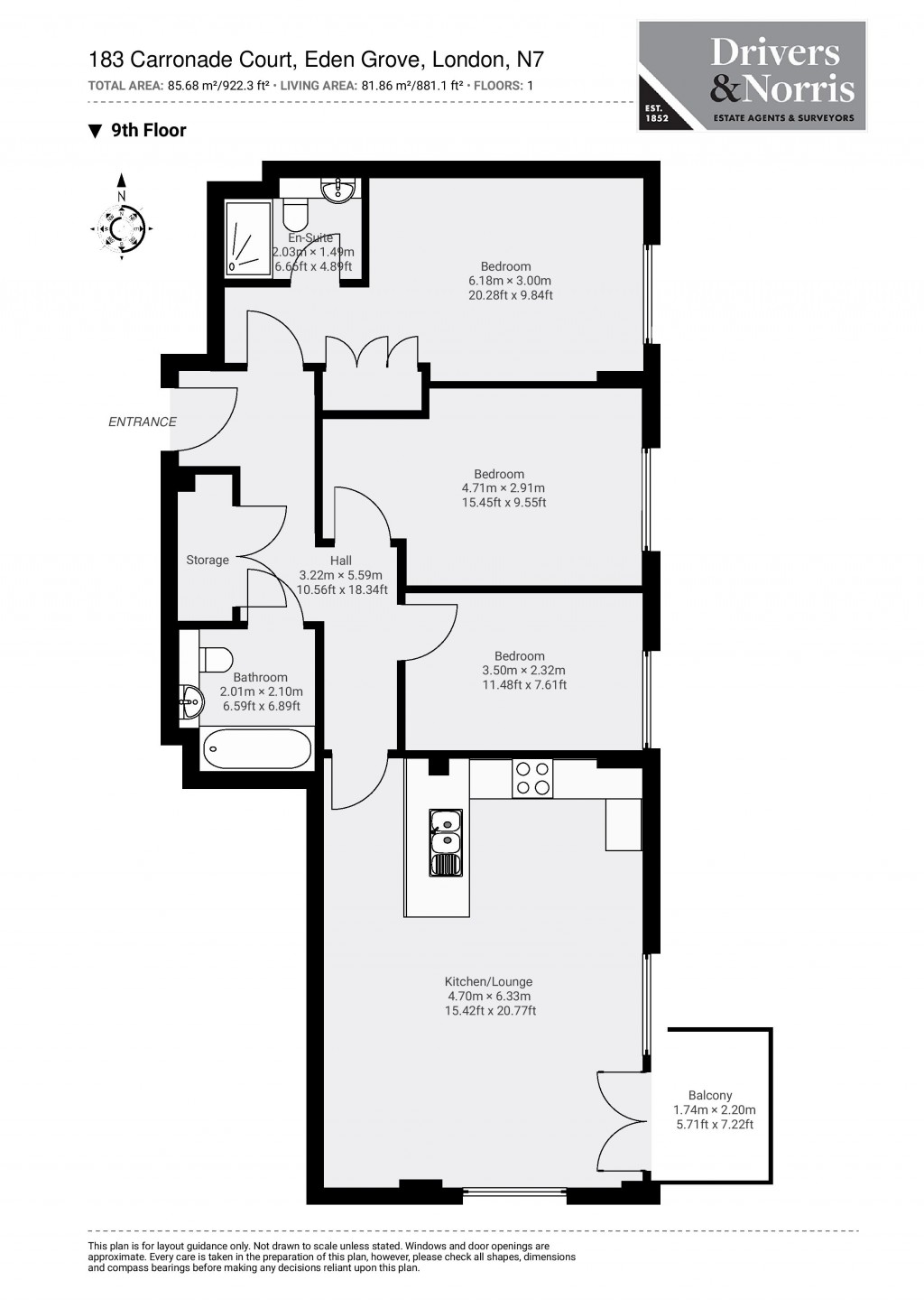 Floorplans For Eden Grove, London