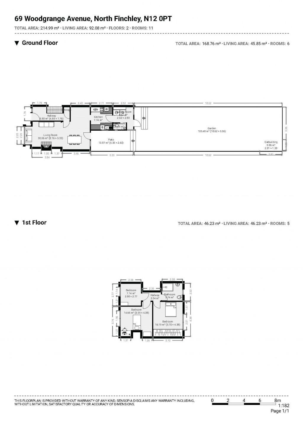 Floorplans For Woodgrange Avenue, North Finchley, London