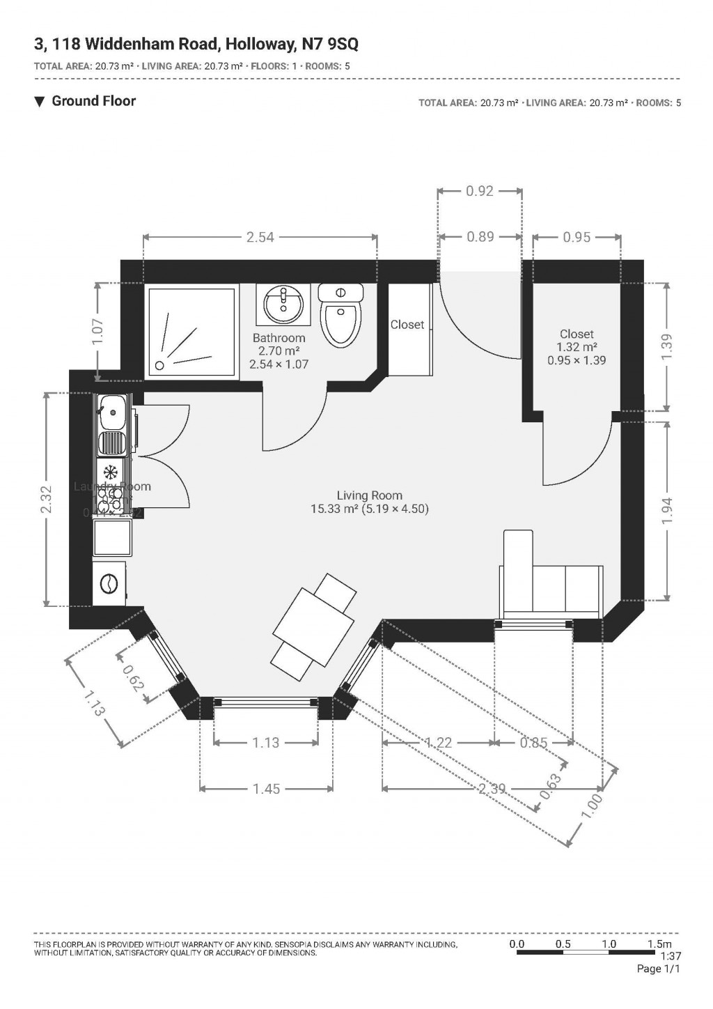 Floorplans For Widdenham Road, Holloway, London