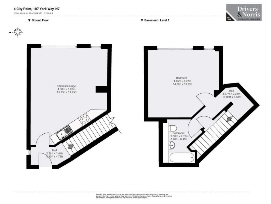 Floorplans For York Way, 107 York Way, Camden