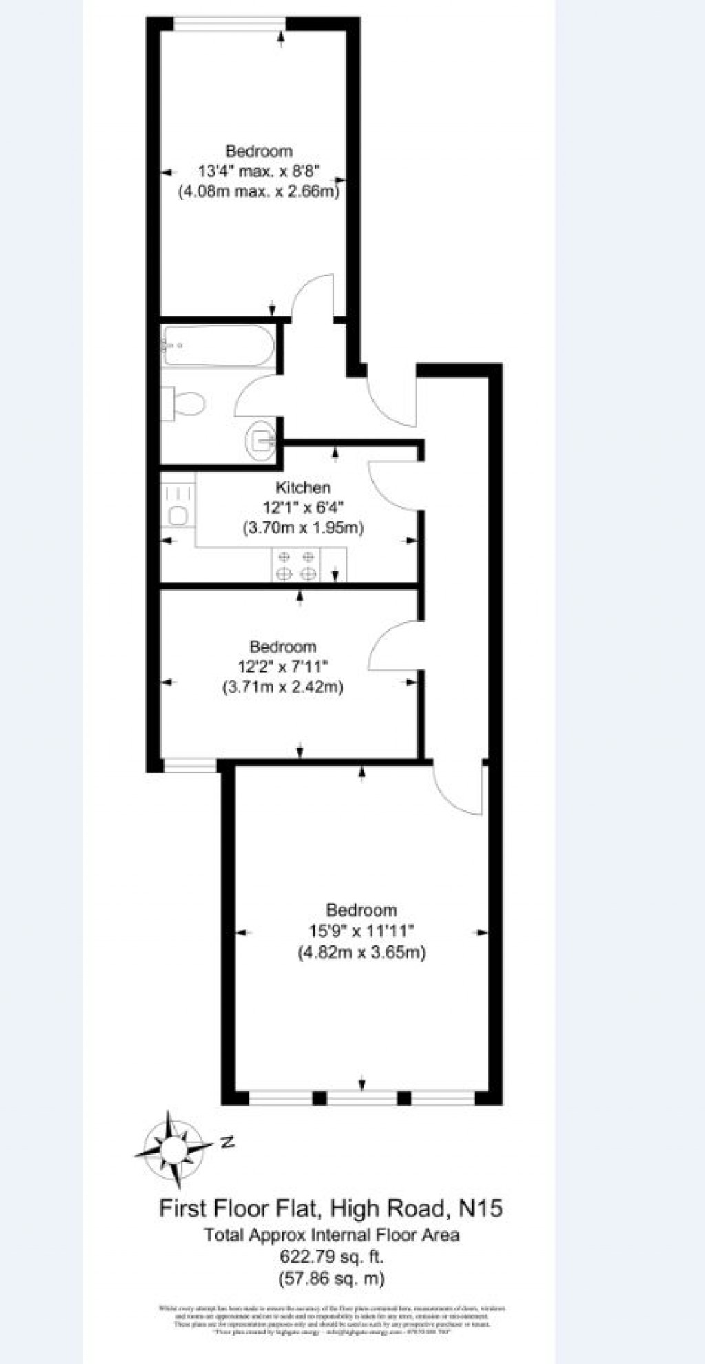 Floorplans For High Road, South Tottenham, London