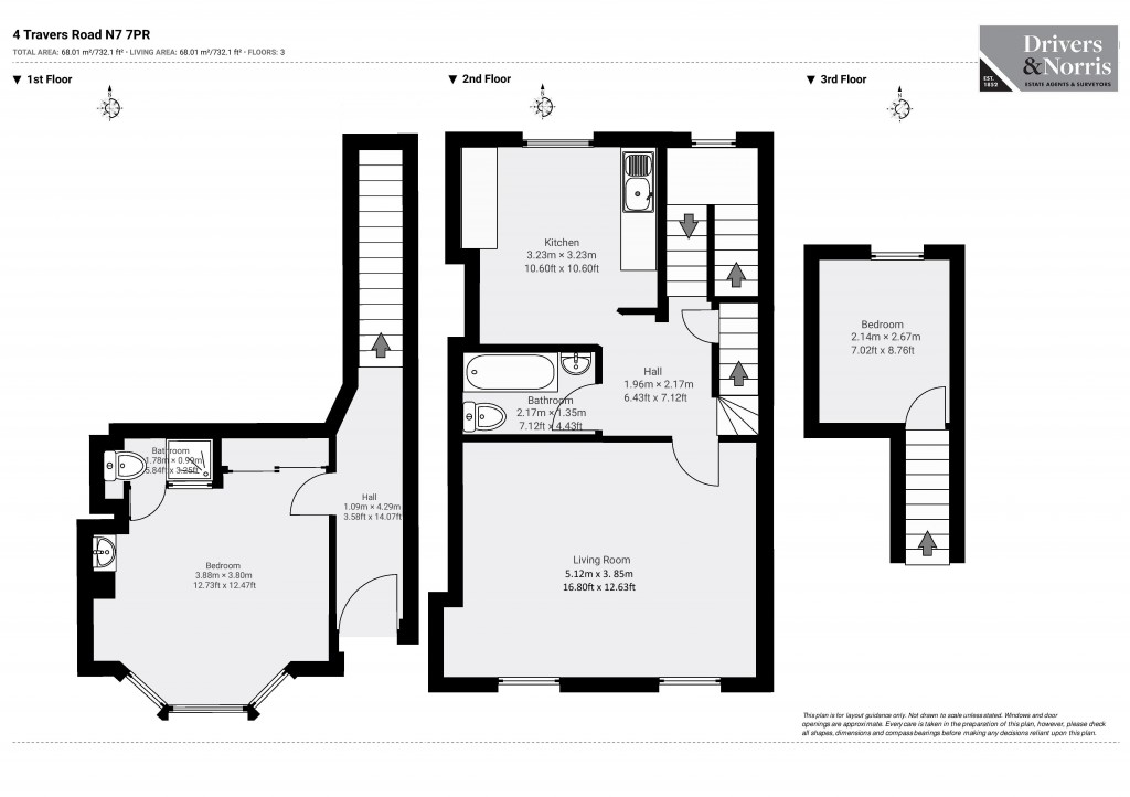 Floorplans For Travers Road, Finsbury Park, London