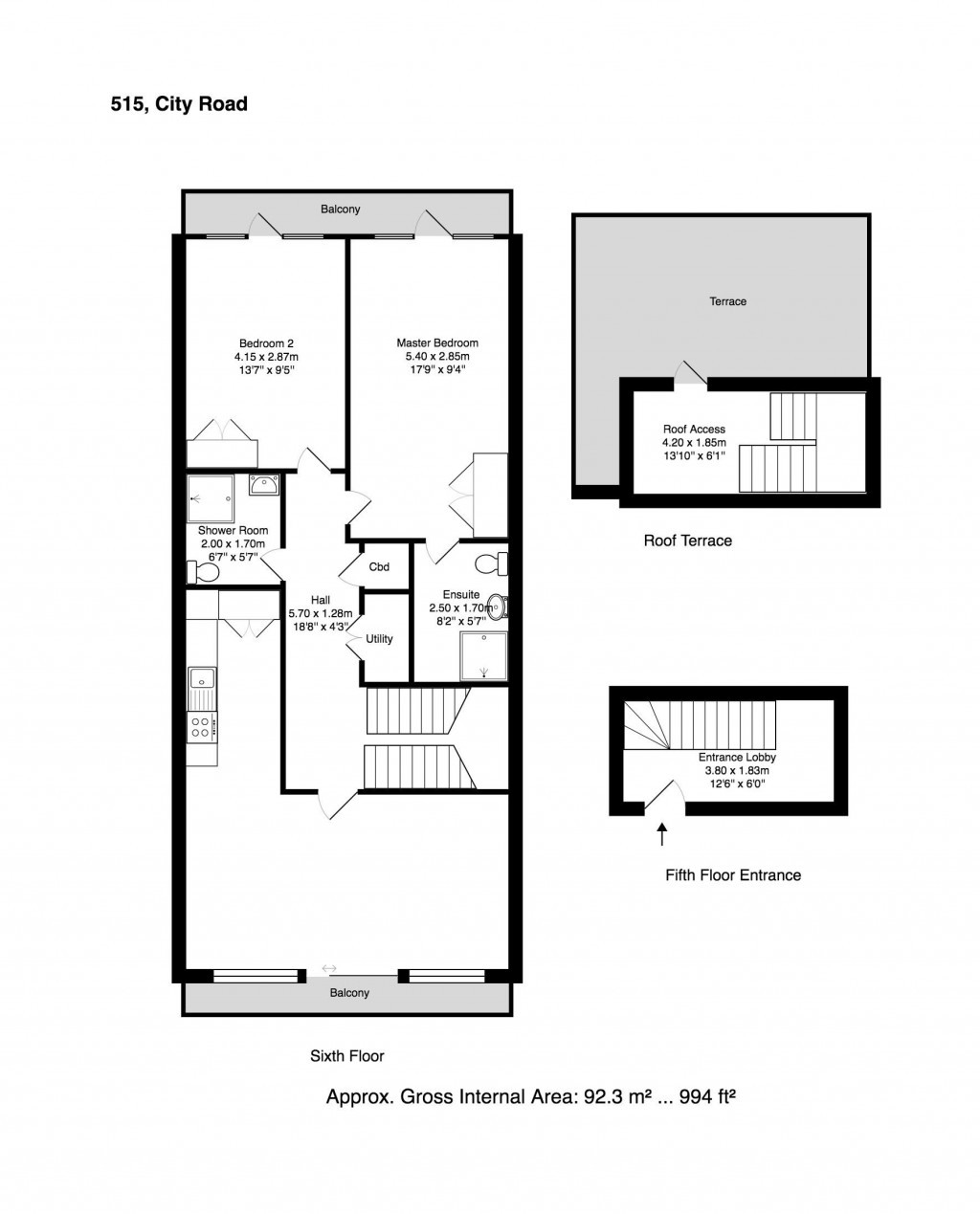 Floorplans For City Road, Old Street, London