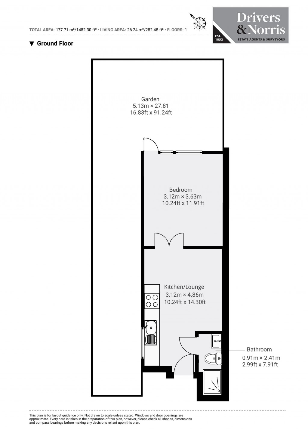 Floorplans For Fairbridge Road, Archway, London