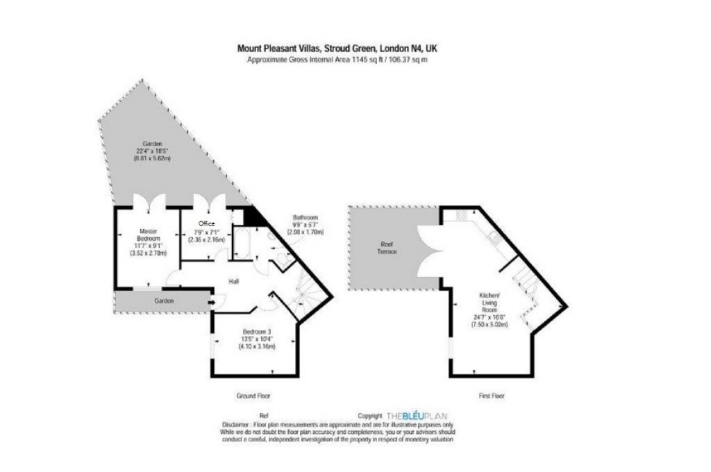 Floorplans For Finsbury Park, London