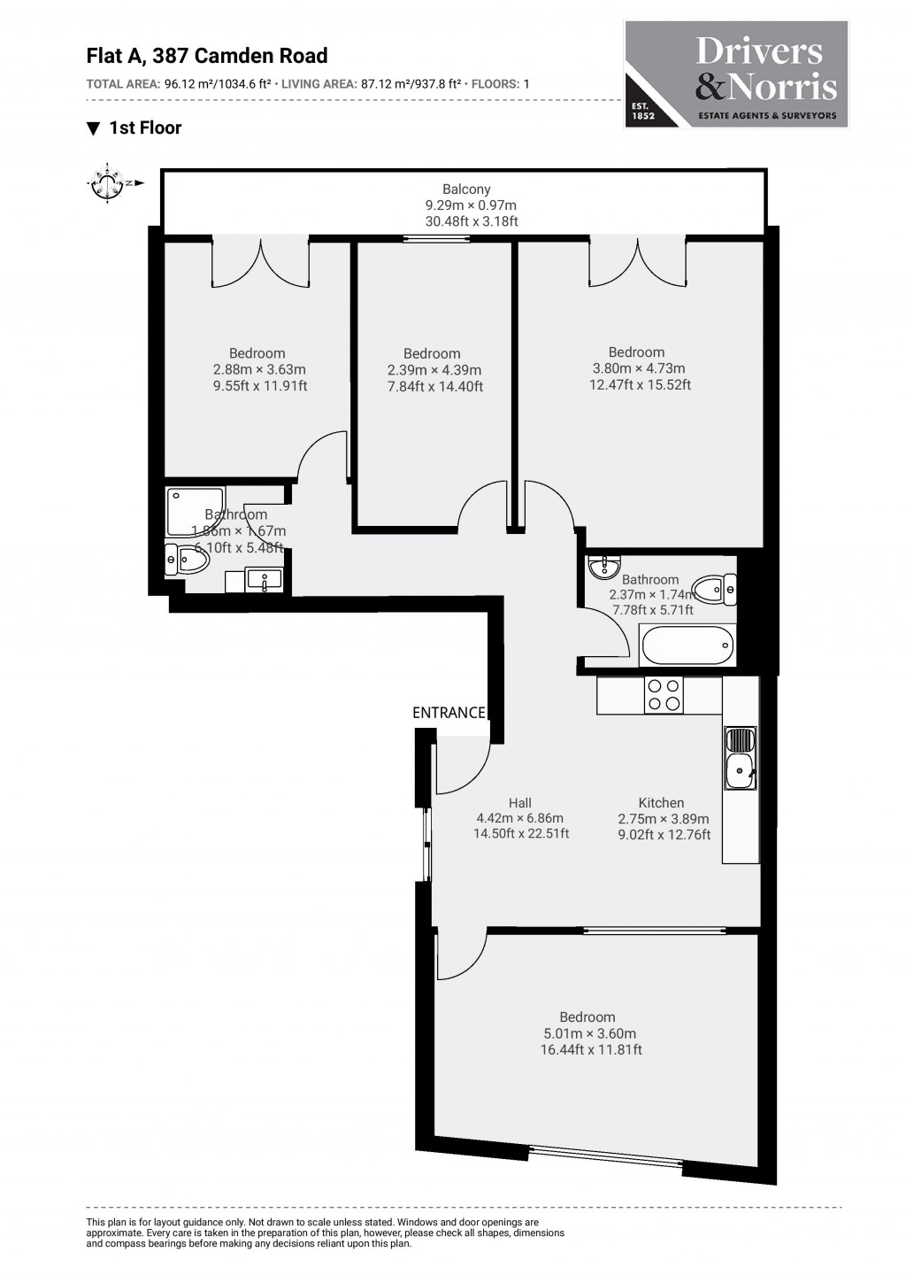 Floorplans For Camden Road, Holloway, London
