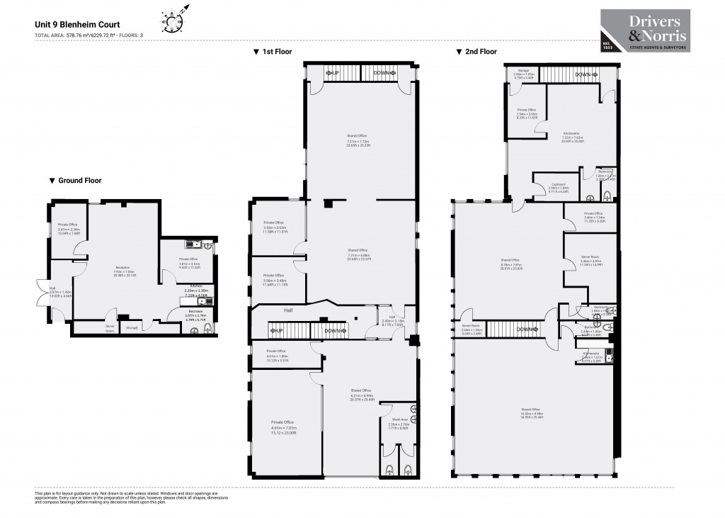 Floorplans For 9 & 10, Blenheim Court Brewery Road, London