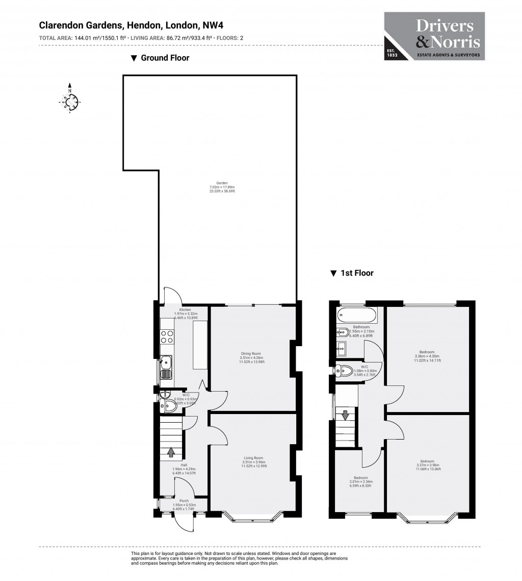 Floorplans For Hendon, London